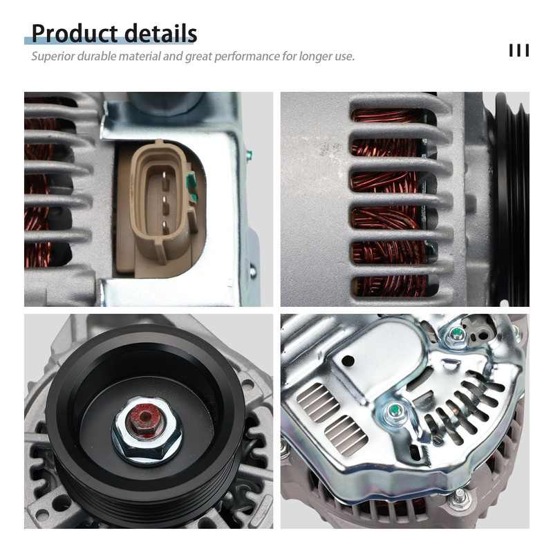Alternator Replacement for 1998-2003 Sienna 3.0 V6, 12V 100A S6