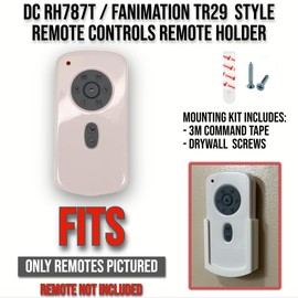 Replacement Holder Mount for Home Decorators RH-786R DC RH787T Fanimation TR29 Casa Vieja Ceiling Fan Remotes, with Mounting Hardware