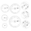 VILLFUL Sewing Ruler Set 5pcs Acrylic Quilting Templates Quilting Ruler