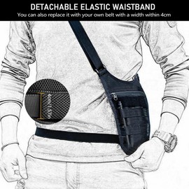 Underarm Shoulder Bag Tactical Hidden Molle Bag Anti Theft Bag Adjustable Waist Bag Outdoor Travel Bag Tools