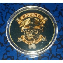 Marine Corps - We Fight What You Fear Military Challenge Art Coin