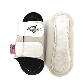 Professionals Choice Equine Competitor Front Leg Splint Boot, Pair (Universal Size, White)