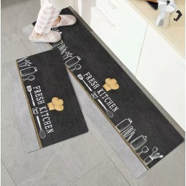 Carvapet Juego De Tapetes Para Cocina Impermeable Antideslizante