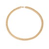 QueenBee 14K Gold Cuban Necklace 8mm 50cm, Gold Curb Chain