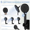 9 In Rain Shower Head with Handheld Wand, High Pressure