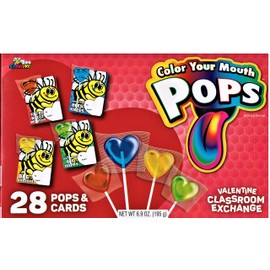 Bee Creative Color Your Mouth Pops W/Cards 28 ct box - 6.9 oz