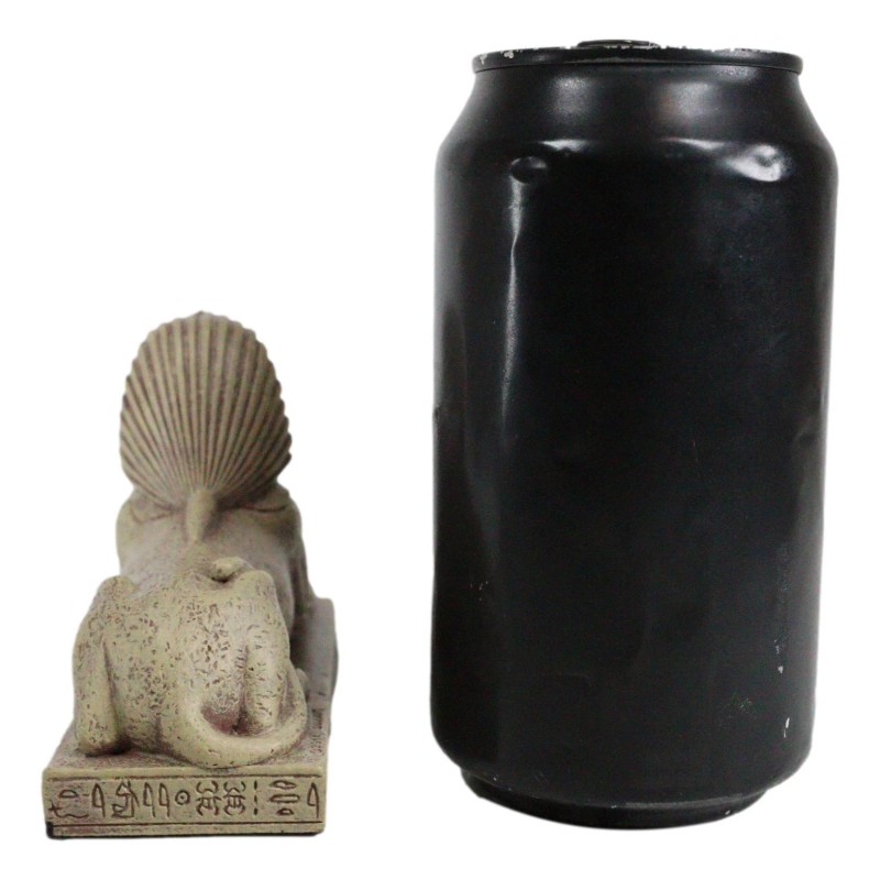 Classical Egyptian Guardian Sphinx Figurine 4.25"L Androsphinx Lion Collectible