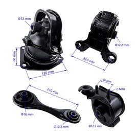4PCS Engine Motor & Trans Mount Set Compatible with Honda Accord 2.2L 1990 1991 1992 1993 with Automatic Trans Mount for A6519 A6509 A6587 A6512