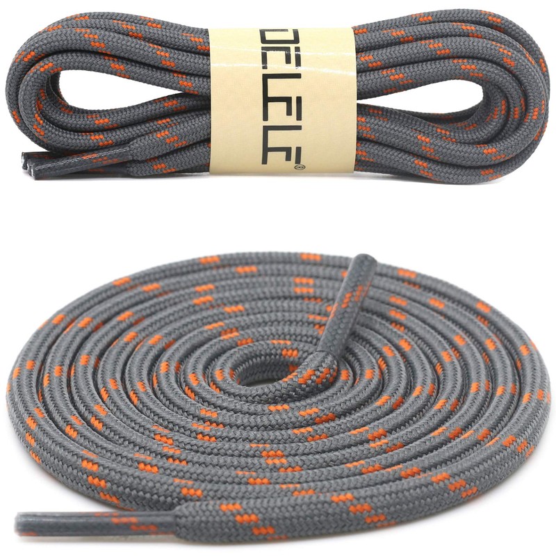 DELELE 2 Pair Thick Round Climbing Shoelaces Hiking Shoe Laces