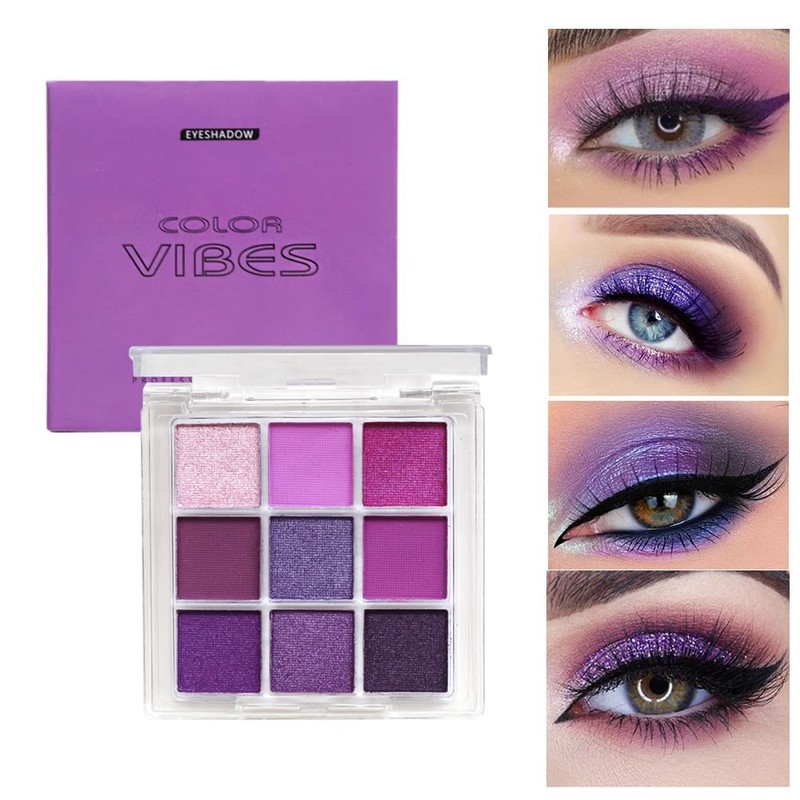 UNYOKE Mini 9 Cool Shade Eyeshadow Palette Black Smokey Matte