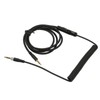 Coiled Headphone Cable Replacement Headset Sound Cord with Volume Key