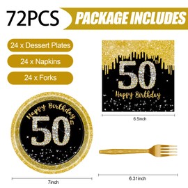 KFJBPB 72 Pcs Gender Reveal Paper Plates and Napkins Party Supplies, Baby Shower Party Decorations Pink or Blue Gender Reveal Party Plates and Napkins Tableware Set for Boy or Girl Party Serves 24