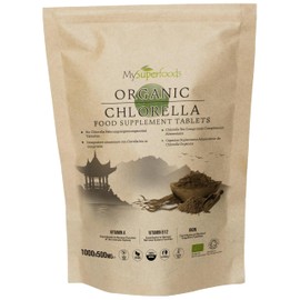 Chlorella Tablets | Organic | 1000x500mg | Natural Source of Protein | MySuperfoods