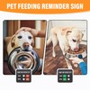 Dog Feeding Reminder Sign with Magnet, Pet Feeding Tracker with