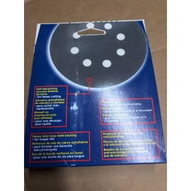 Bosch 80 grit, 5", 127mm, 8 hole hook and loop, sandpaper, 25 pack, 2R5B082