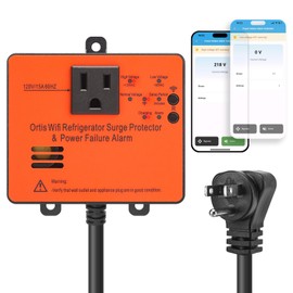 Wi-Fi Smart Power Failure Alarm with Surge Protector, Remotely Monitor and Control Your Refrigerator Via App, Ensuring The Safety of Refrigerator and Food Stored Inside