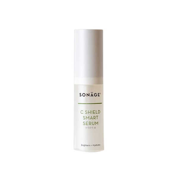 Sonage C Shield Smart Serum | Fades Dark Spots, Evens Skin Tone, Brightens Skin | Infused With Hyaluronic Acid and Blue Light Shield | Gentle For All Skin Types