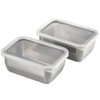 Gogi YJ2612 Stainless Steel Storage Containers, Set of 2