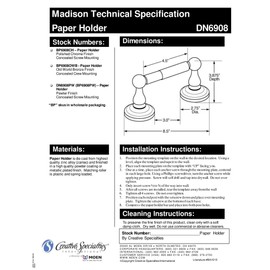 Moen BP6908CH Madison Paper Holder, Chrome