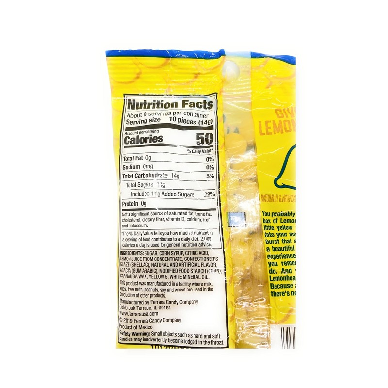 Lemonhead 4.5 OZ PEG BAG