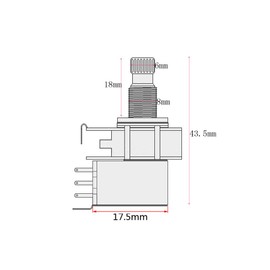 2 Pcs Push Pull Guitar Pots, A500K Audio Taper Long Split Shaft Potentiometers for Electric Guitar Bass Volume/Tone Controls