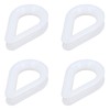 AB Tools 4 PACK White Nylon Rope Splice Thimble 8mm