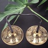 Tibetan Tingsha Cymbals, Tibetan Yoga Meditation Cymbals Bell,6.5 cm Meditation