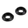 POSH M6 004186-06 NASA Washer, Black, 2 Pieces
