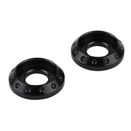 POSH M6 004186-06 NASA Washer, Black, 2 Pieces