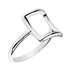 Silpada 'Catuskoti' Open Square Ring in Sterling Silver, Size 10, Size 10