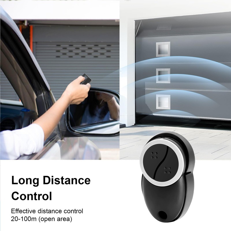 Remote Control Garage Opener Compatible with Teleco, 2-Channel Handheld Transmitter