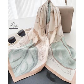 Hioyiwse Satin Bandanas Head Scarf For Women Hair Scarves Accessories Lightweight Fashion Wrap Neck Silk Sleeping Headscarf A45