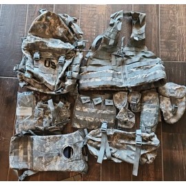 USGI 16pc Rifleman Kit 3 Day Assault Pack ACU Set FLC Vest Magazine Pouch USGI ARMY