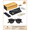 CARFIA Gafas de Sol Redondas para Mujer Rostro Pequeño Acetato