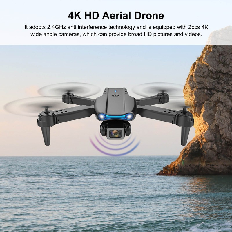 E99 Pro Foldable RC Aircraft with Dual Cameras 6 Axles