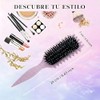 Cepillo para cabello rizado para mujeres,Curly hair brush (Morado)