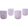 Stephanie Imports Set of 4 Handcrafted Double Old-Fashioned Confetti Drinking