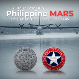 Philippine Martin Mars Limited Edition Challenge Coin - Collectible Aviation Commemorative Last Flight Token