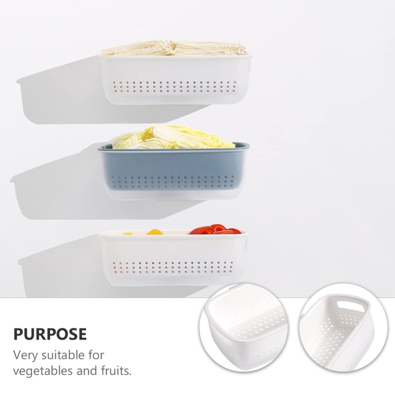 Luxshiny Kitchen Colander Bowl Set Fruit Vegetable Washing Bowl Berry