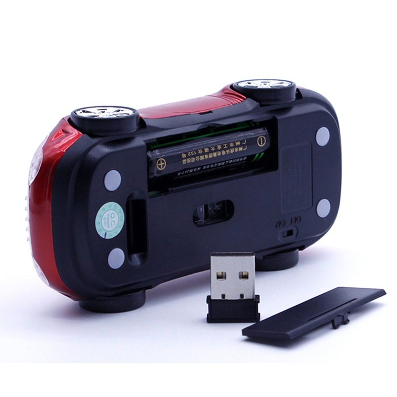 UrChoiceLtd® 2017 2.4GHz Wireless 3D 1600DPI Car Mouse Style Optical