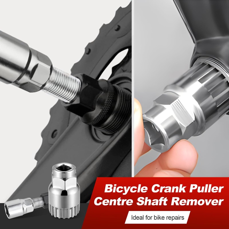 POHOVE Bicycle Crank Puller and Bottom Bracket Tool with 16