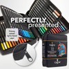 Castle Art Supplies 72 Watercolour Colouring Pencils Set in Zip-Up