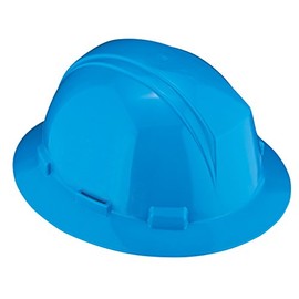 Dynamic Kilimanjaro Full Brim Hard Hat, HDPE Shell, Type 2, Class E, Foam Impact Liner, 4-Point Suspension, Wheel Ratchet Adjustment, Sky Blue (280-HP642R-07)