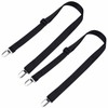 Glove Clips, 2 Pack Adjustable Mitten Clips with Long Elastic