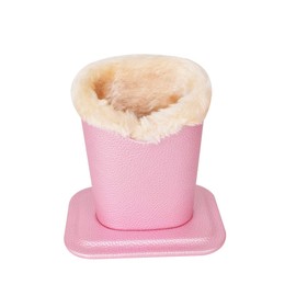 Baitaihem Paquete de 2 fundas protectoras para anteojos con forro de felpa para escritorios o mesitas de noche, Rosado, 4.6"x 3.5"x 4.8"