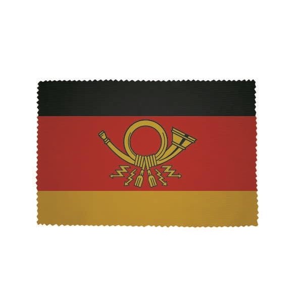 U24 Brillenputztuch DDR Post Fahne Flagge Glasreinigungstuch Microfasertuch
