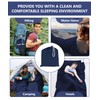 2-in-1 Sleeping Bag Ultralight with Zip Cushion Compartment Cotton Thin