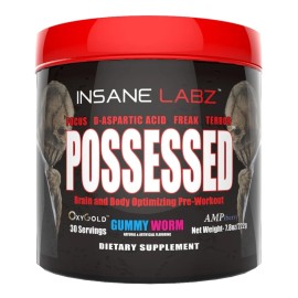 Possessed Insane Labz • 30 servicios • Pre‑entreno Foco, Fuerza y Testosterona