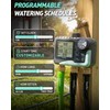 RAINPOINT 3‑Zone Water Timer, Brass Inlet & Outlet, 2027 Upgraded