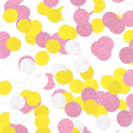 60 g Round Tissue Paper Table Confetti, 2.11 oz Gender Reveal Party Decorations, Glitter Birthday Table Confetti Graduation Wedding Baby Shower Decor